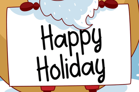 Happy Holiday Font - Featured Image