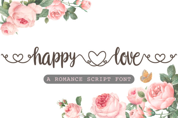 Happy Love Font - Featured Image