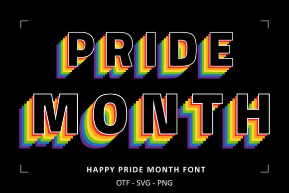 Happy Pride Month Font - Featured Image