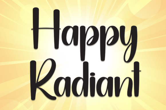 Happy Radiant Font - Featured Image