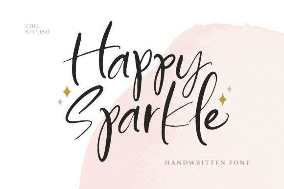 Happy Sparkle Font - Featured Image