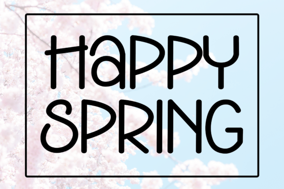 Happy Spring Font - Featured Image