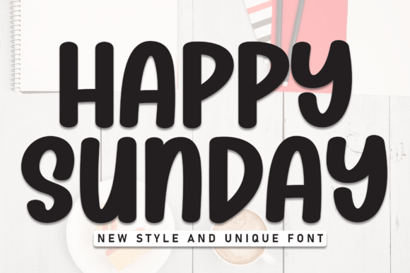 Happy Sunday Font - Featured Image