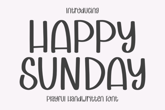 Happy Sunday Font - Featured Image