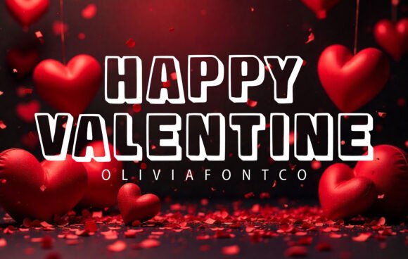 Happy Valentine Font - Featured Image