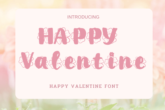 Happy Valentine Font - Featured Image