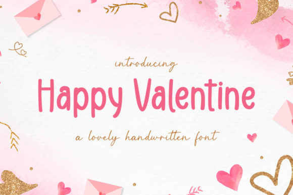 Happy Valentine Font - Featured Image