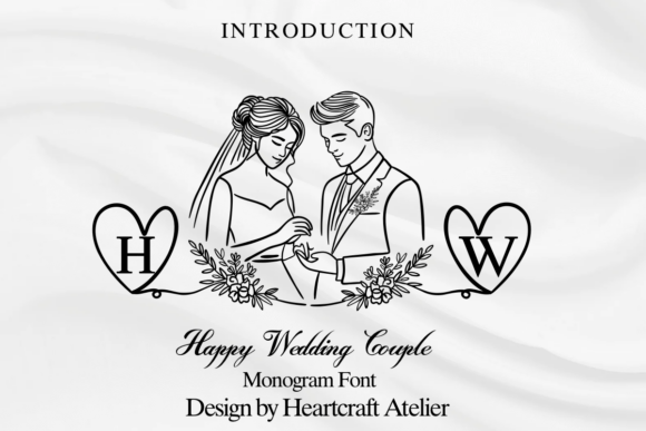 Happy Wedding Couple Font - Featured Image