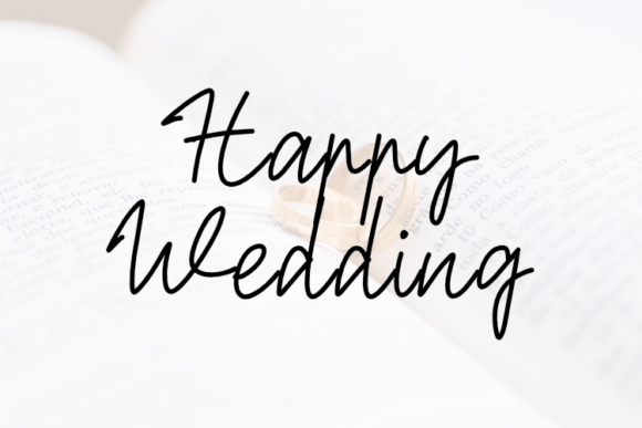 Happy Wedding Font - Featured Image