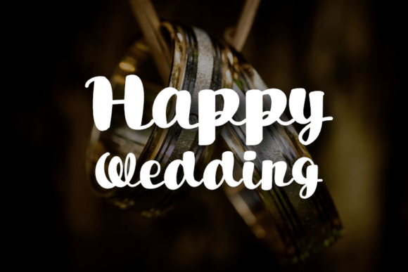 Happy Wedding Font - Featured Image