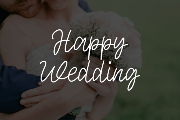 Happy Wedding Font - Featured Image