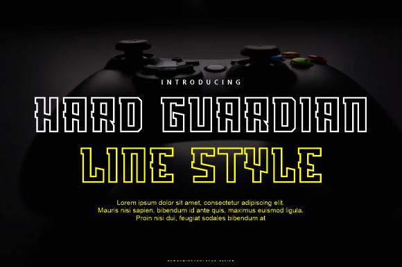 Hard Guardian Line Font - Featured Image
