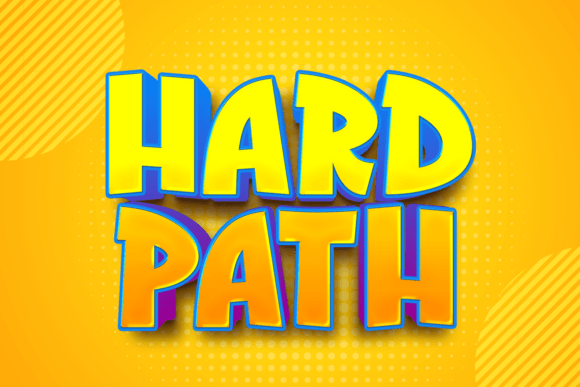 Hard Path Font - Featured Image