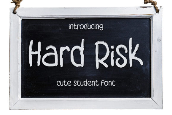 Hard Risk Font - Featured Image