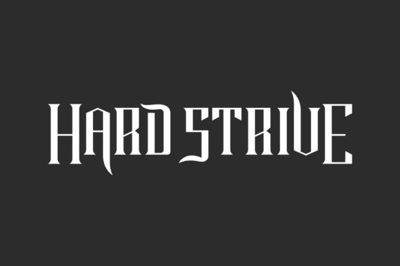 Hard Strive Font - Featured Image