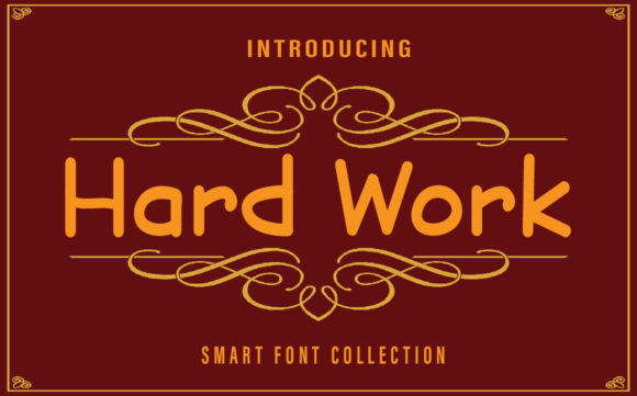 Hard Work Font - Featured Image