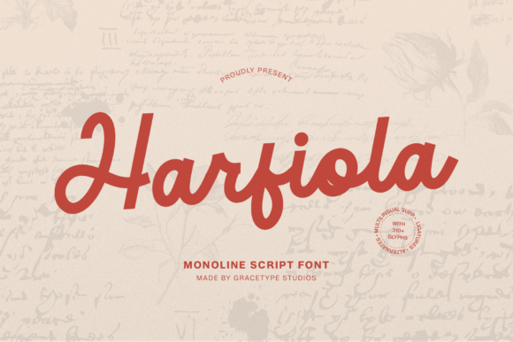 Harfiola Font - Featured Image