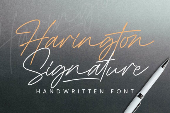 Harington Signature Font - Featured Image