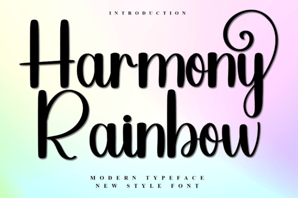 Harmony Rainbow Font - Featured Image