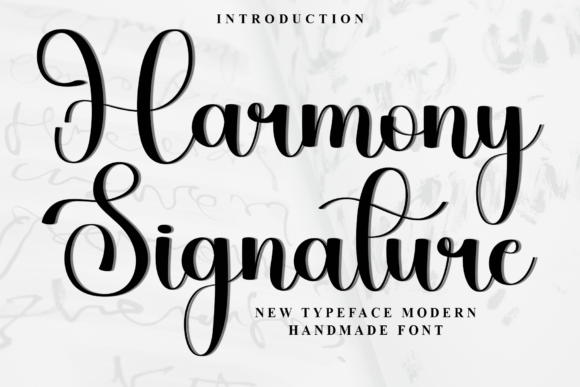 Harmony Signature Font - Featured Image