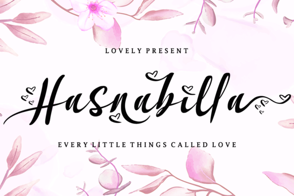 Hasnabilla Font - Featured Image