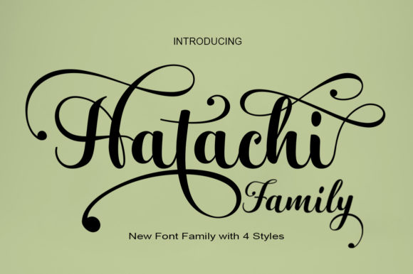 Hatachi Family Font - Featured Image