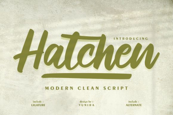 Hatchen Font - Featured Image