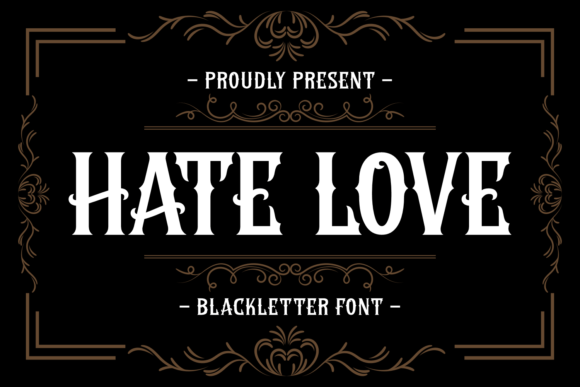 Hate Love Font - Featured Image