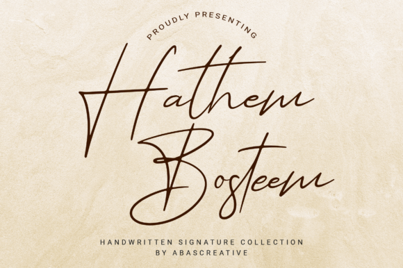 Hathem Bosteem Font - Featured Image