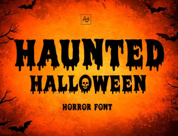 Haunted Halloween Font - Featured Image