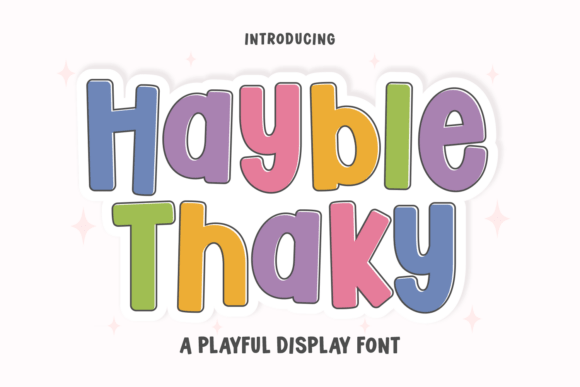 Hayble Thaky Font - Featured Image