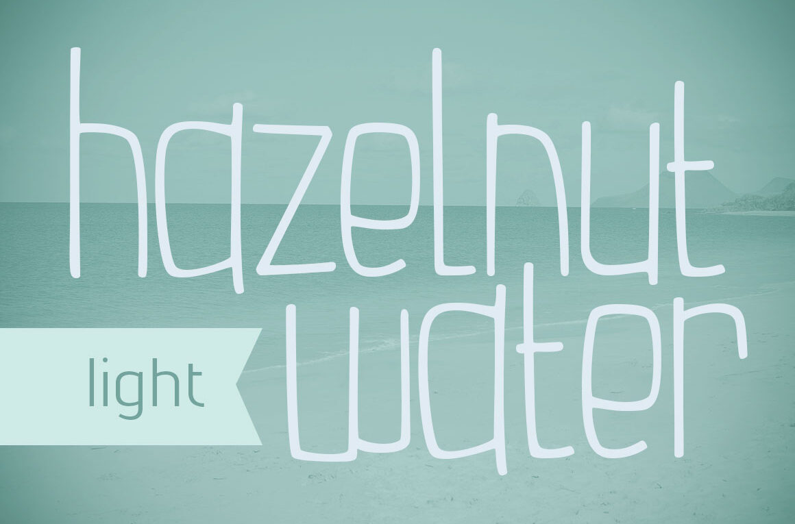 Hazelnut Water Light Font - Featured Image