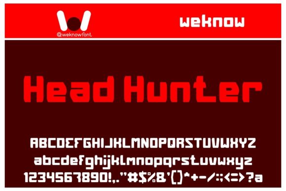 Head Hunter Font - Featured Image