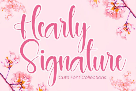 Hearly Signature Font - Featured Image