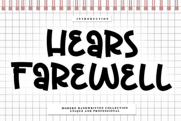 Hears Farewell Font - Featured Image