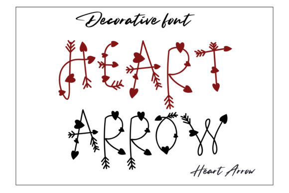 Heart Arrow Font - Featured Image