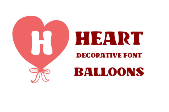 Heart Balloons Font - Featured Image