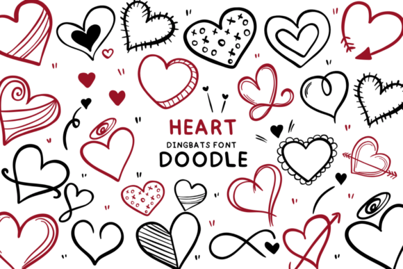 Heart Doodle Font - Featured Image