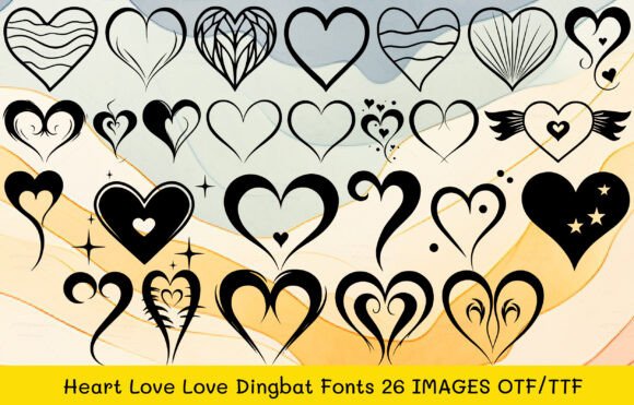 Heart Love Love Font - Featured Image