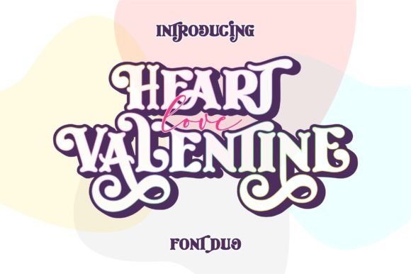 Heart Love Valentine Duo Font - Featured Image