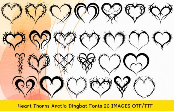 Heart Thorns Arctic Font - Featured Image