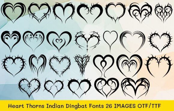 Heart Thorns Indian Font - Featured Image