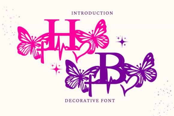 Heartbeat Butterfly Font - Featured Image