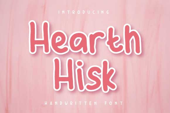 Hearth Hisk Font - Featured Image