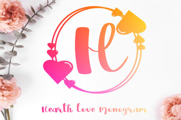 Hearth Love Monogram Font - Featured Image