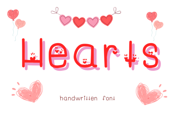 Hearts Font - Featured Image