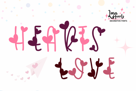 Hearts Love Font - Featured Image