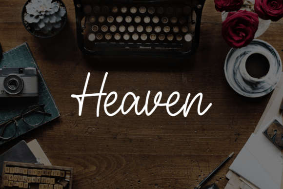 Heaven Font - Featured Image