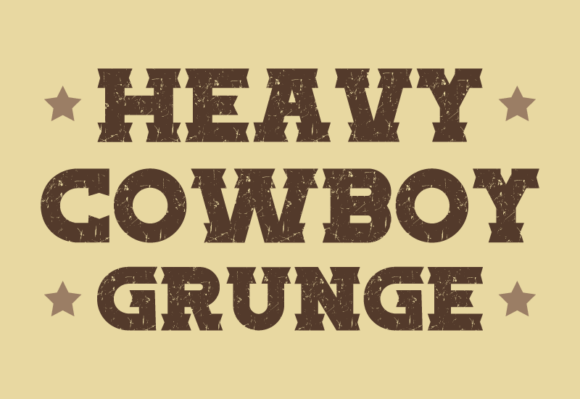 Heavy Cowboy Grunge Font - Featured Image