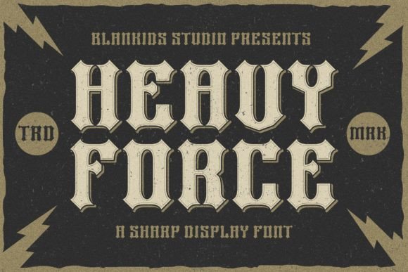 Heavy Force Font - Featured Image